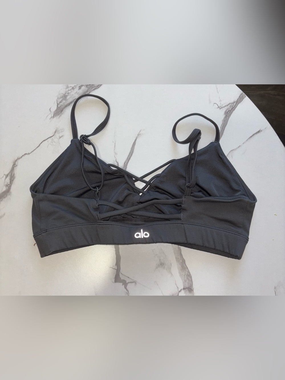 Alo Yoga Grey Sports Bra Small